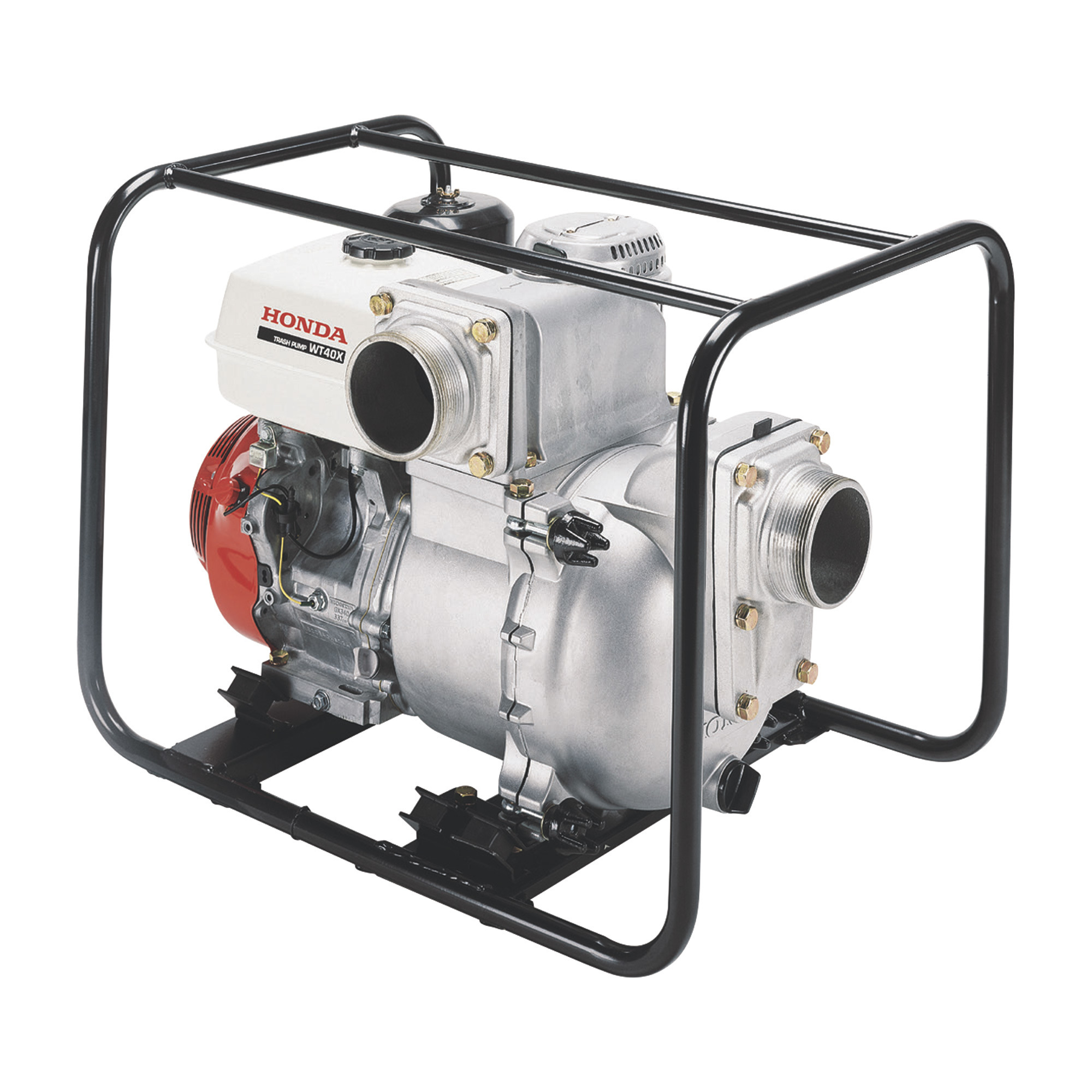 Honda Self-Priming Full Trash Pump, 4in. Ports, 25,380 GPH, 1 1/16in. Solids Capacity, 389cc Honda GX390 Engine, Model# WT40XK3A